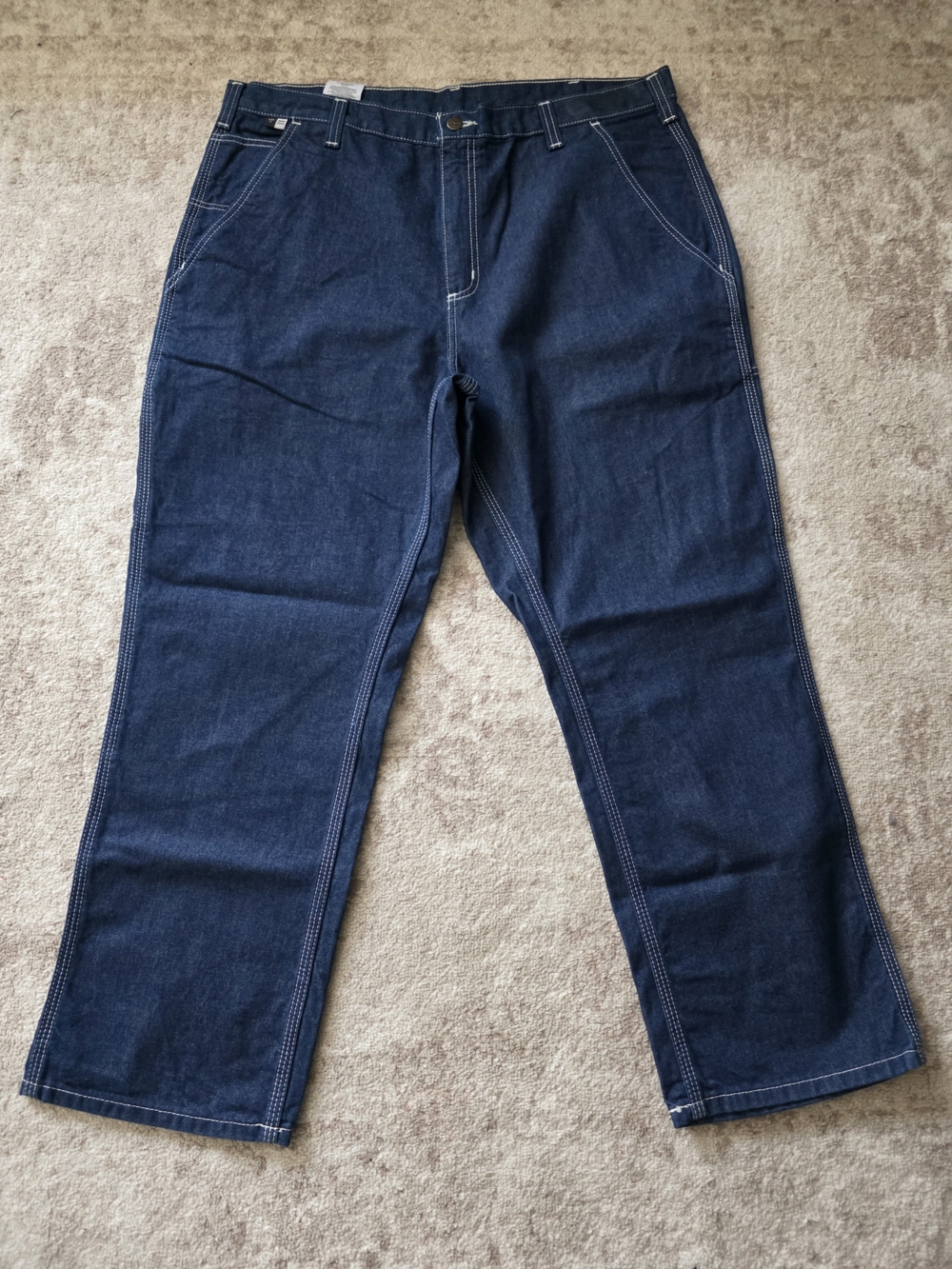 Carhartt FR Dark Blue Work Denim Pants
